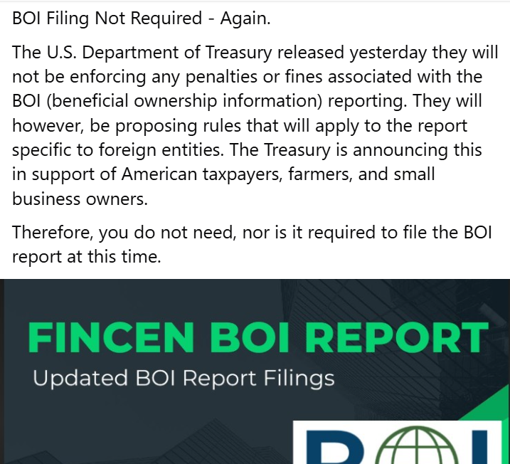 A firm dispatch update from Accounting Associates, Inc.